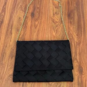 Babs Vintage purse Gold black chain convertible to clutch